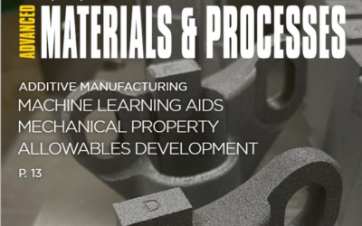 Senvol Journal Article Published as Cover Story in Advanced Materials & Processes Magazine